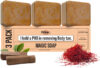 GharSoaps Wood And Saffron Soap For Glowing & Refreshing Skin (pack of 3)(3 x 100 g)