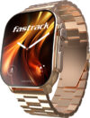 Fastrack Revoltt FS2Pro-1.96''|Super AMOLED Curved|Premium Glossy Metal|1000 Nits|Fashion Smartwatch(Rose Gold Strap, Free Size)