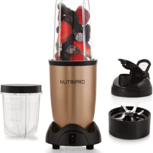 NutriPro Blender 500 W Juicer Mixer Grinder(Nutri | 2 Jars | Gold)
